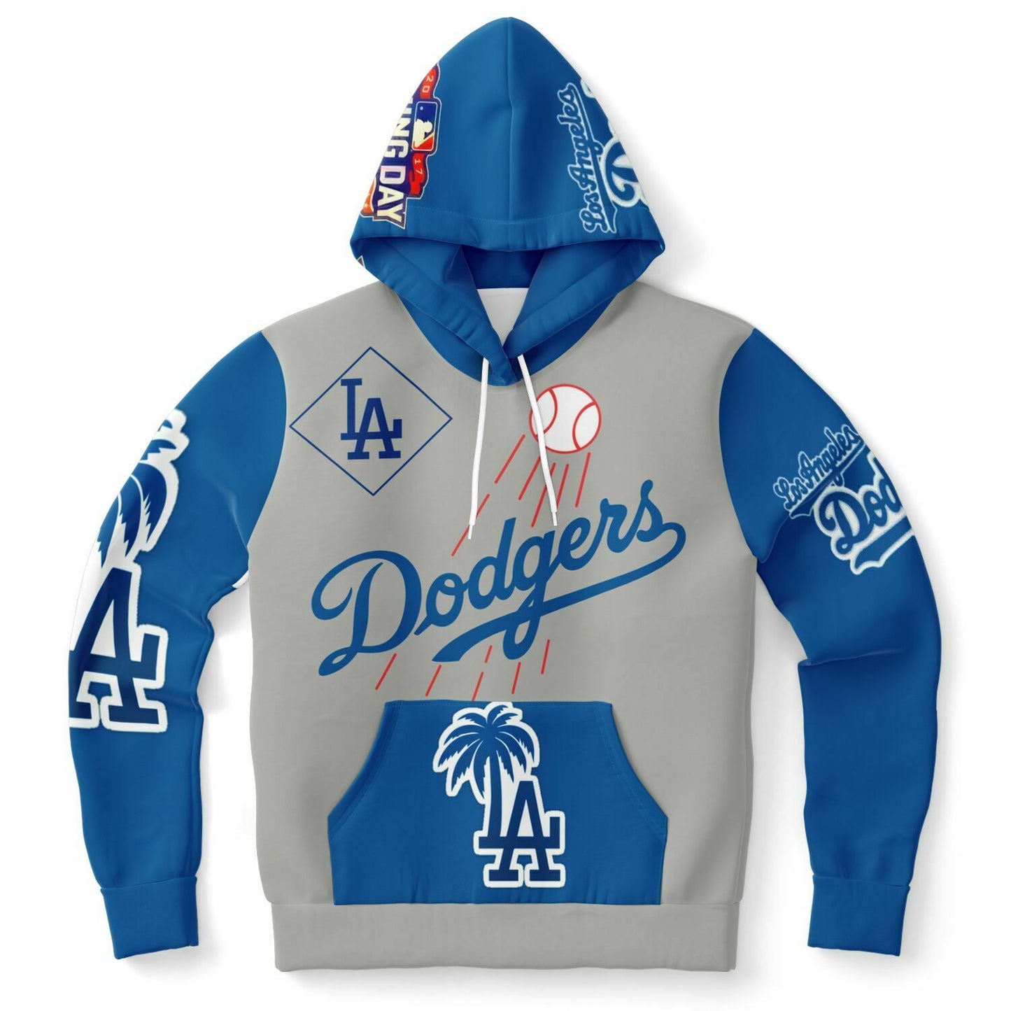 Athletic Hoodie - Dodger Nation Alternate hoodie grey and blue