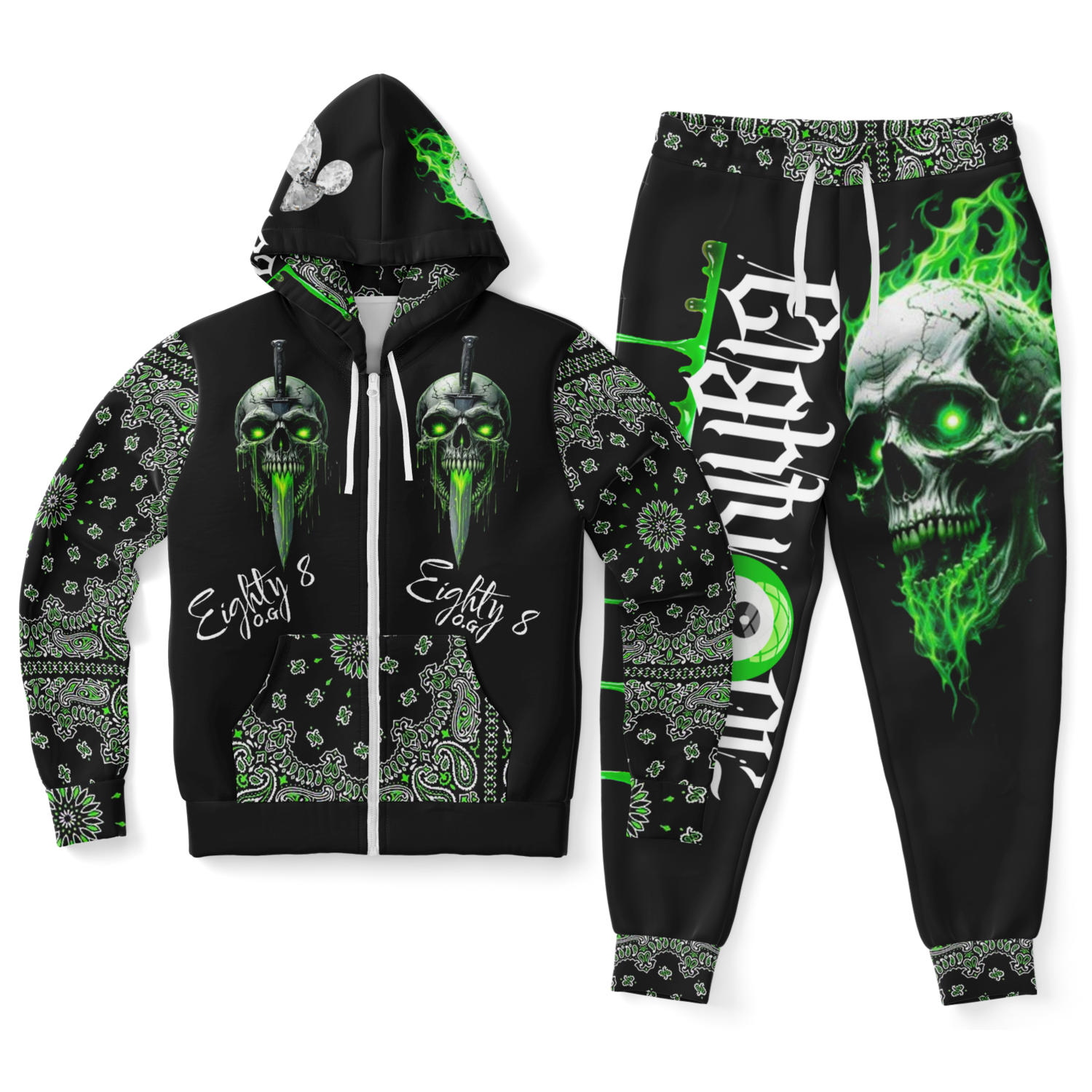 Black Saiyan  Ziphoodie & Jogger -