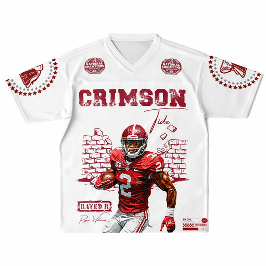 Football Jersey - Rated R Crimson