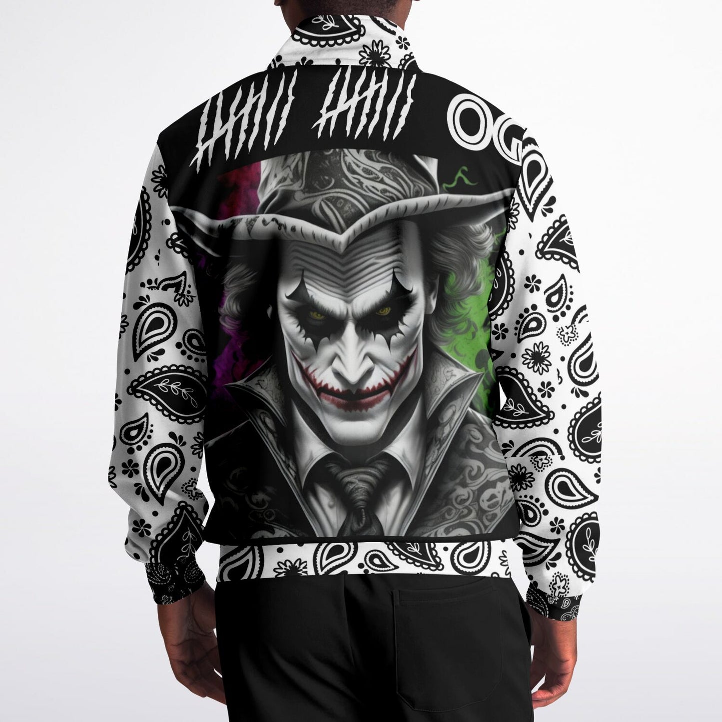 Track Jacket - AOP BLACK PAISLEY PRINT JOKER