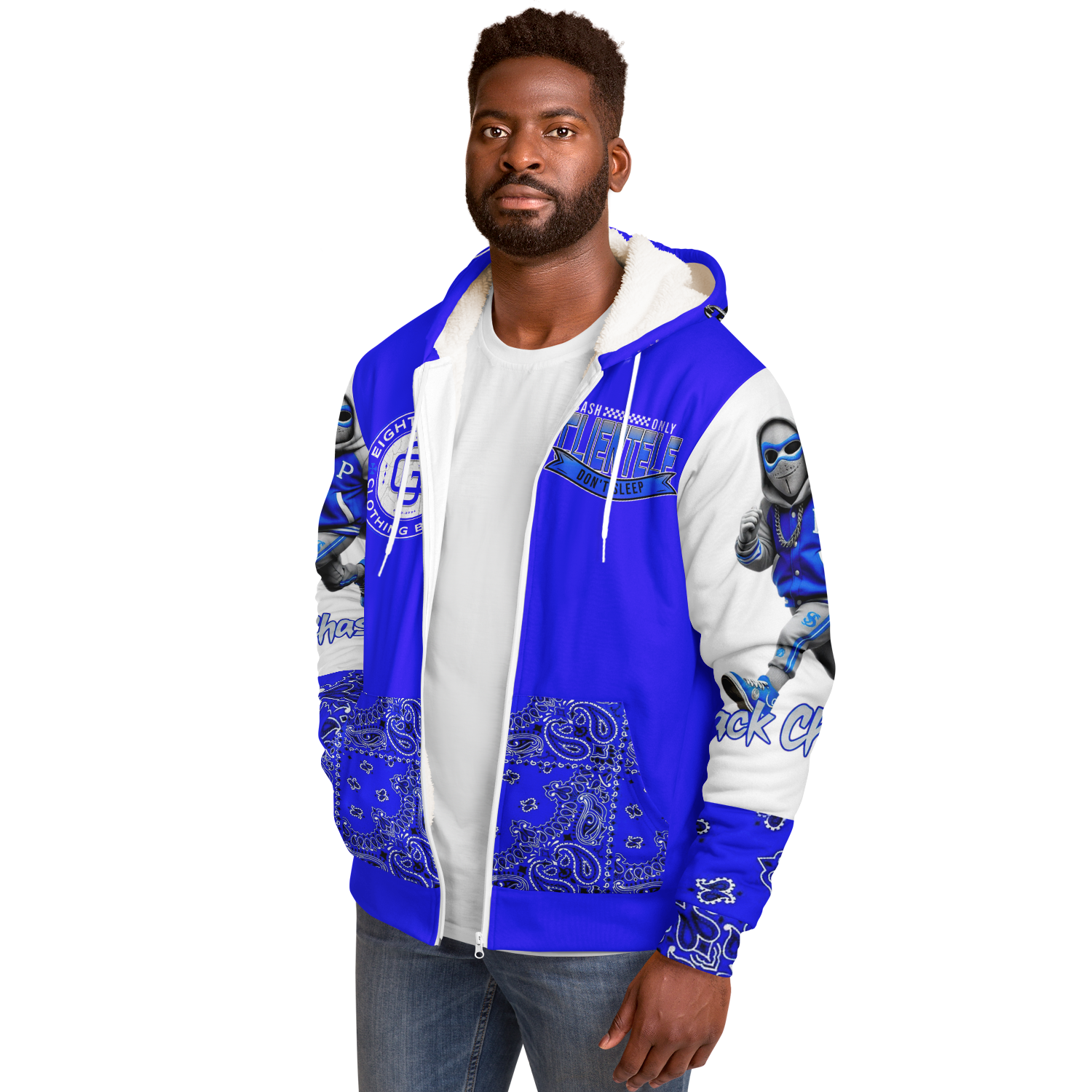 Sack Chaser Microfleece Ziphoodie - AOP