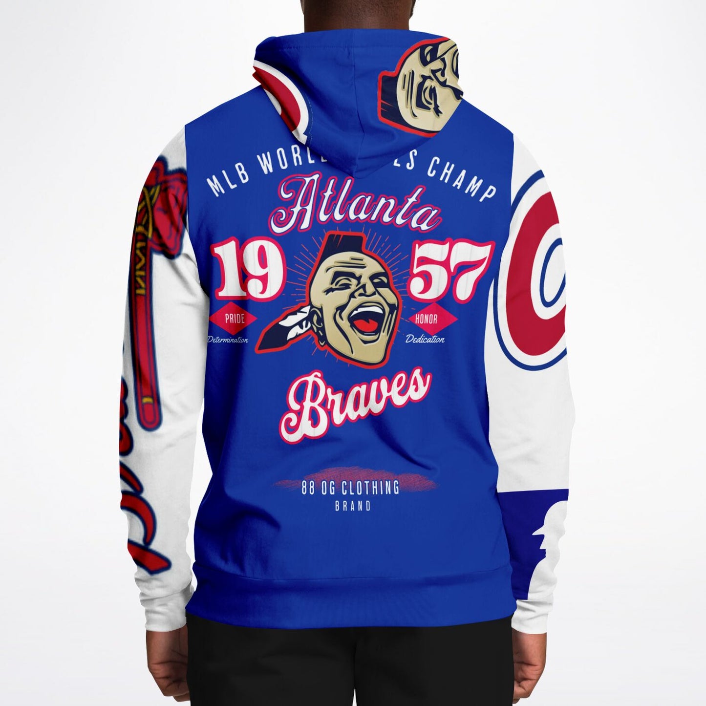 Athletic Hoodie - Vintage throwback Braves Hoodie