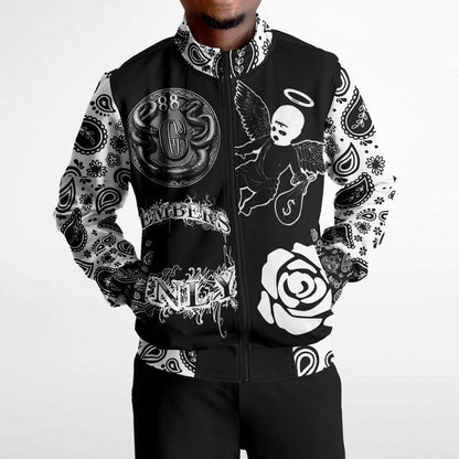 Track Jacket - AOP BLACK PAISLEY PRINT JOKER