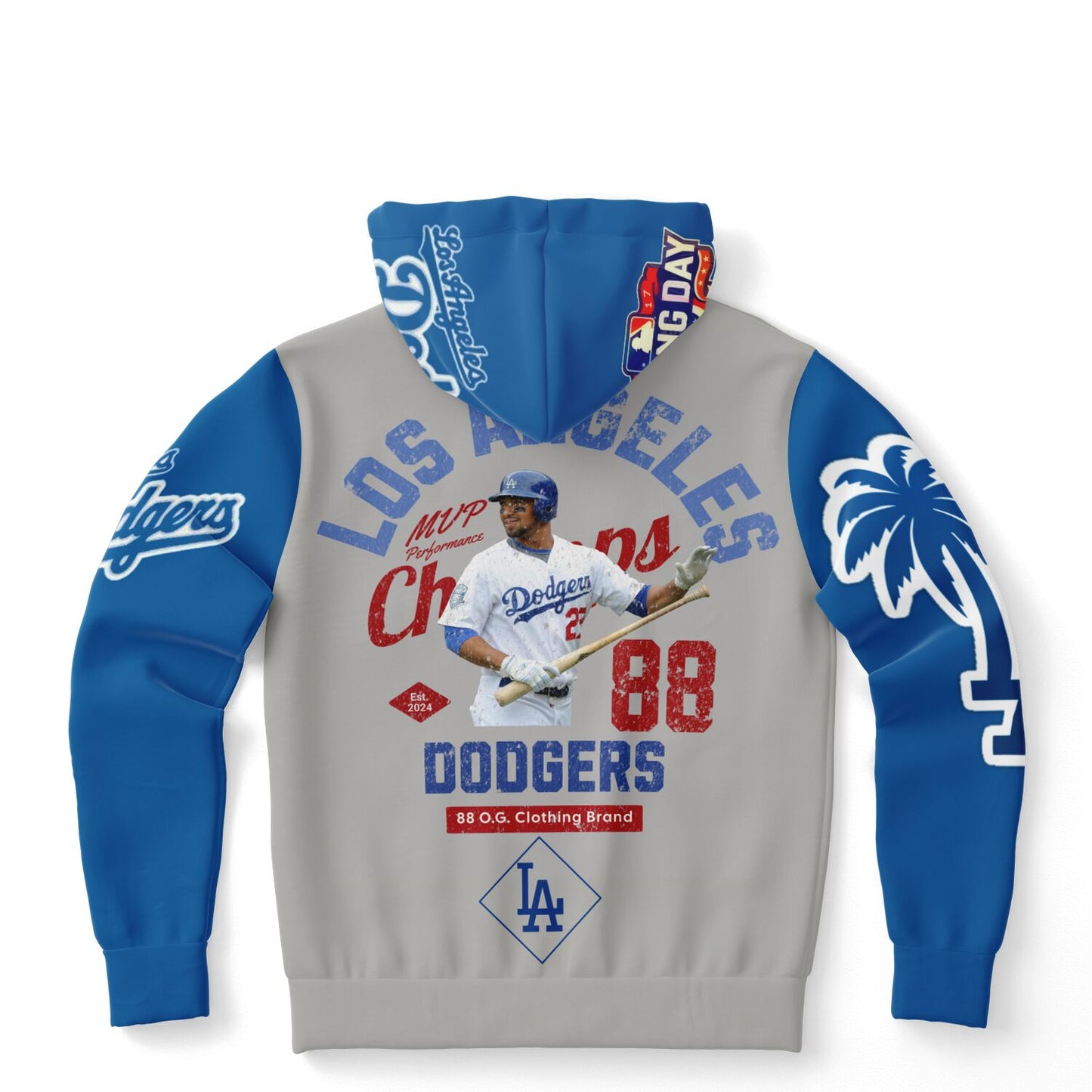 Athletic Hoodie - Dodger Nation Alternate hoodie grey and blue