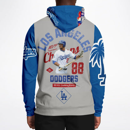 Athletic Hoodie - Dodger Nation Alternate hoodie grey and blue