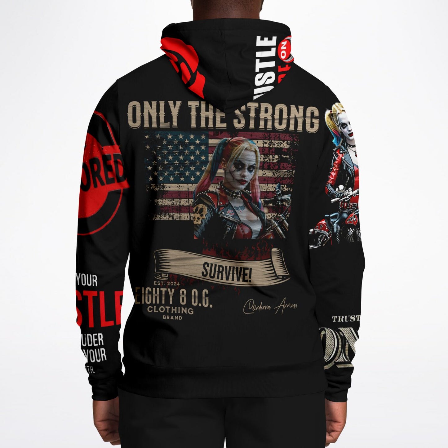 Athletic Hoodie - "Only The Strong "