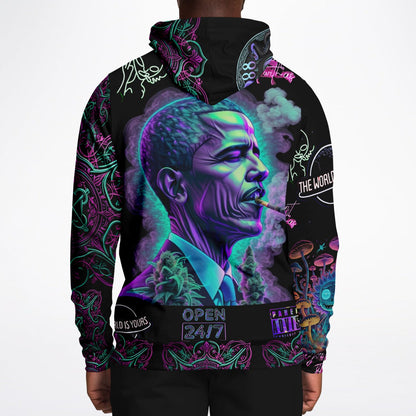 Fashion Hoodie - AOP futuristic  Money Man Trippy world