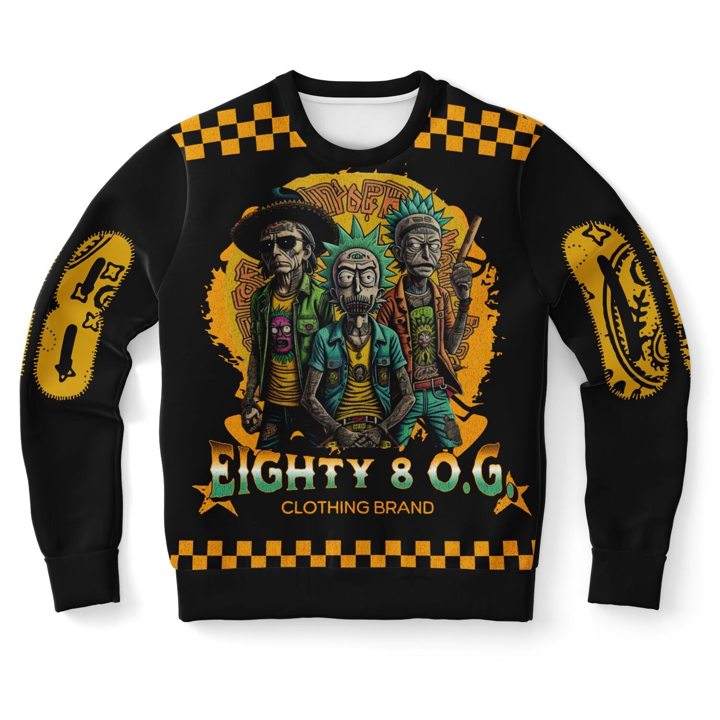 Fashion Sweatshirt - Black and yellow Cartel Ricky