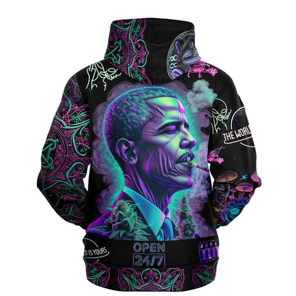 Fashion Hoodie - AOP futuristic  Money Man Trippy world