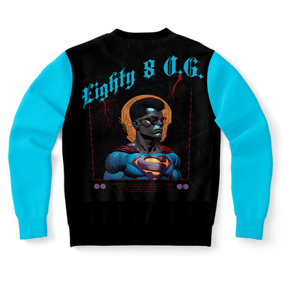 Fashion Sweatshirt - AOP Retro Blacc Kryptonite