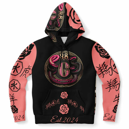 Athletic Hoodie - AOP Pink Blasian