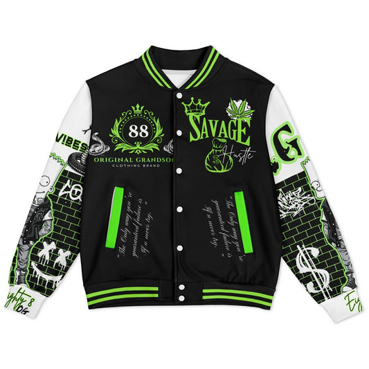 Baseball Jacket - Savage Hustle