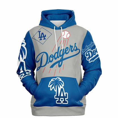 Athletic Hoodie - Dodger Nation Alternate hoodie grey and blue