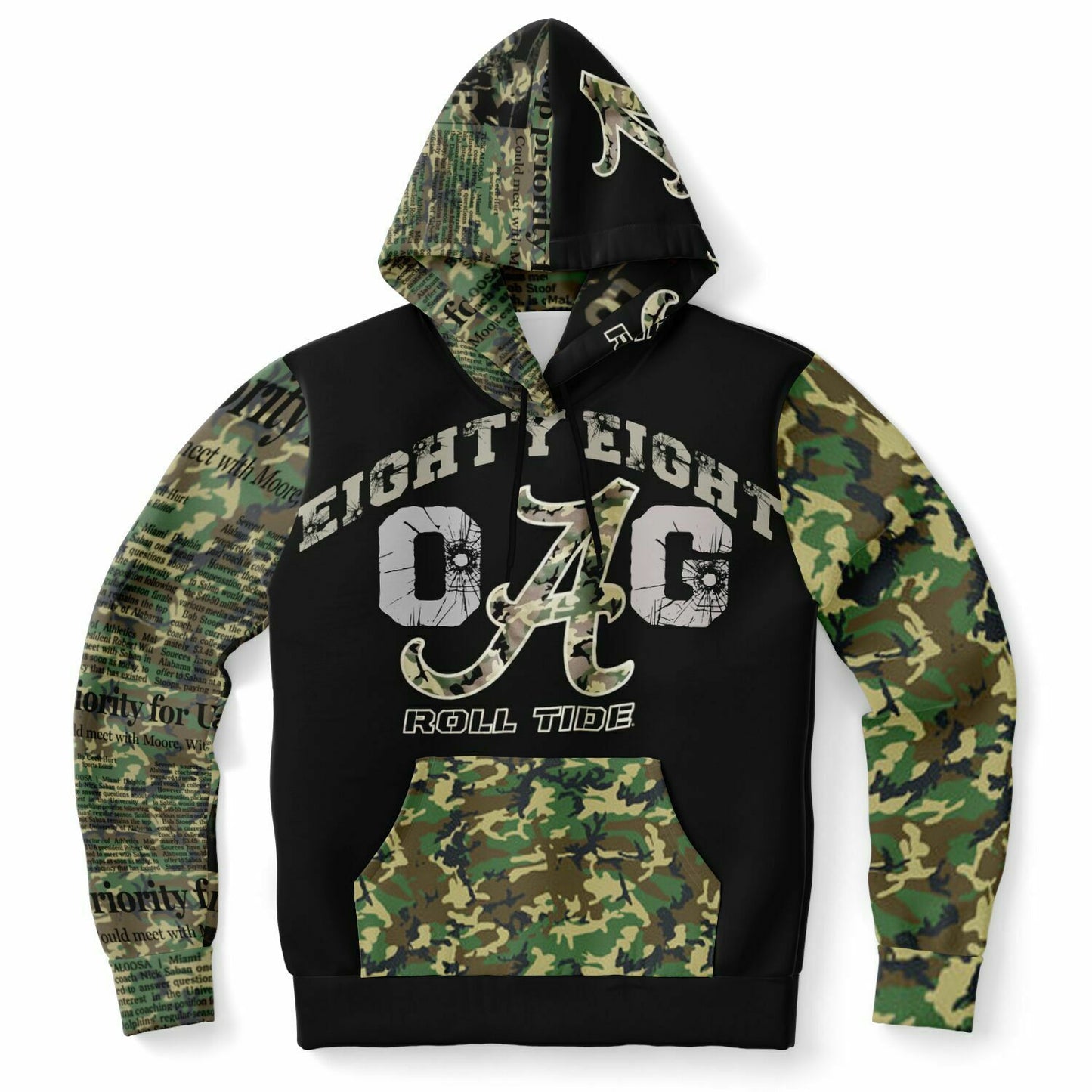 Fashion Hoodie - AOP Nick Saban Army Fatigue