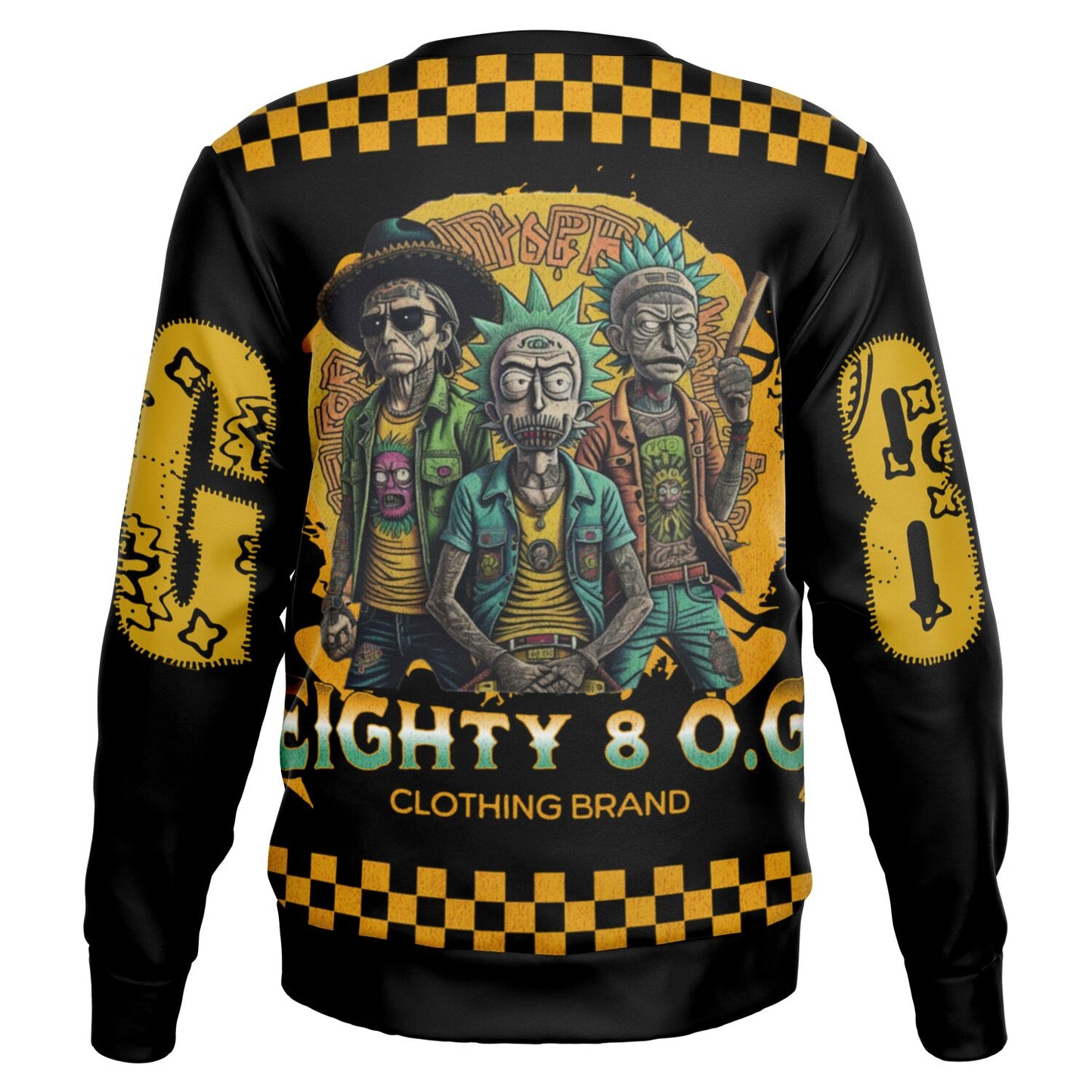 Fashion Sweatshirt - Black and yellow Cartel Ricky