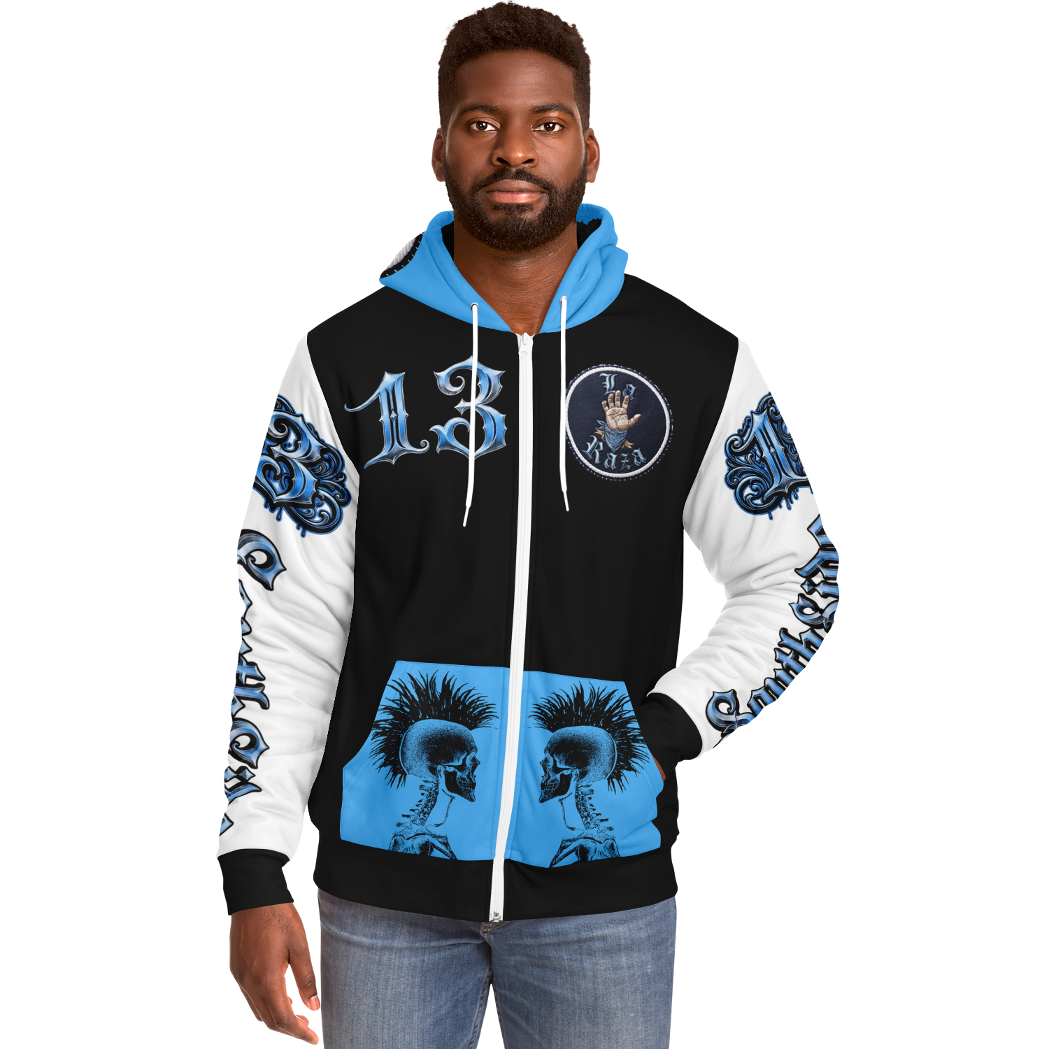 Southside Microfleece Ziphoodie - AOP