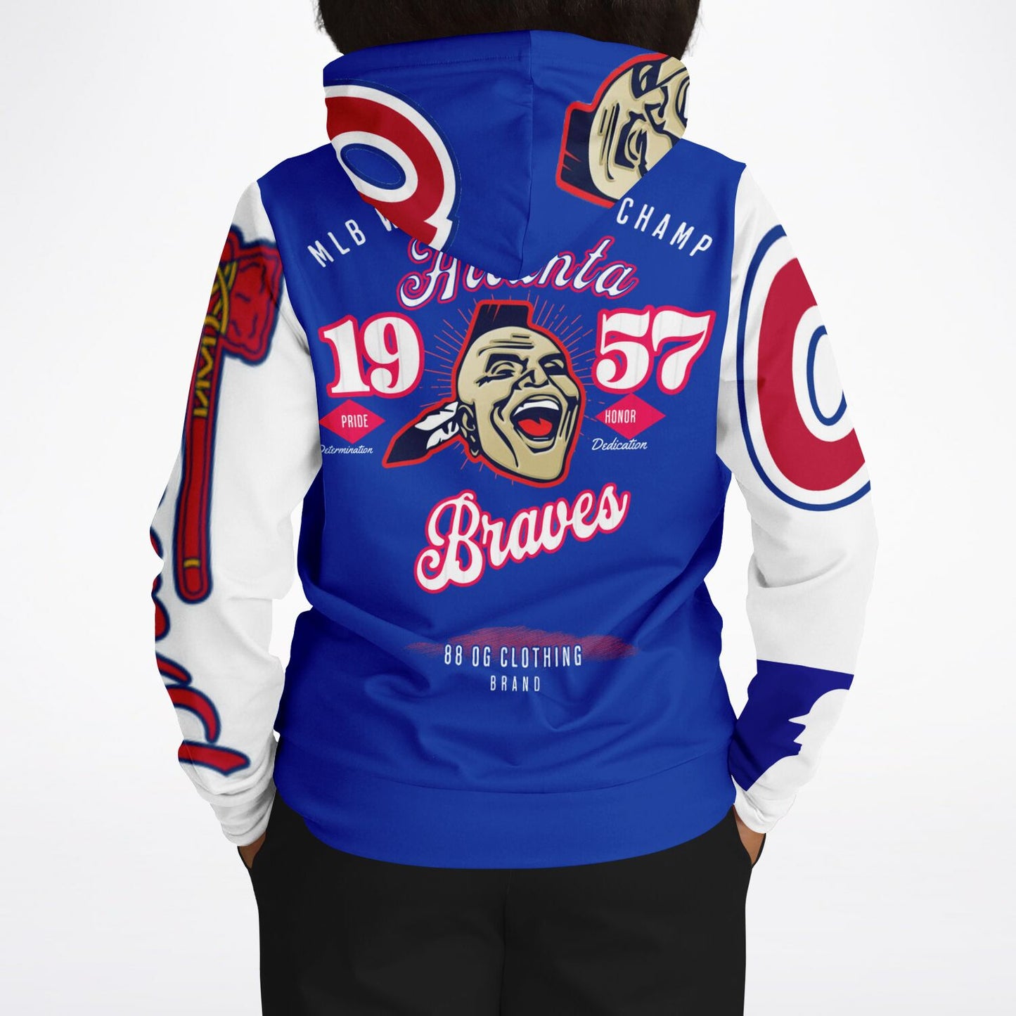 Athletic Hoodie - Vintage throwback Braves Hoodie