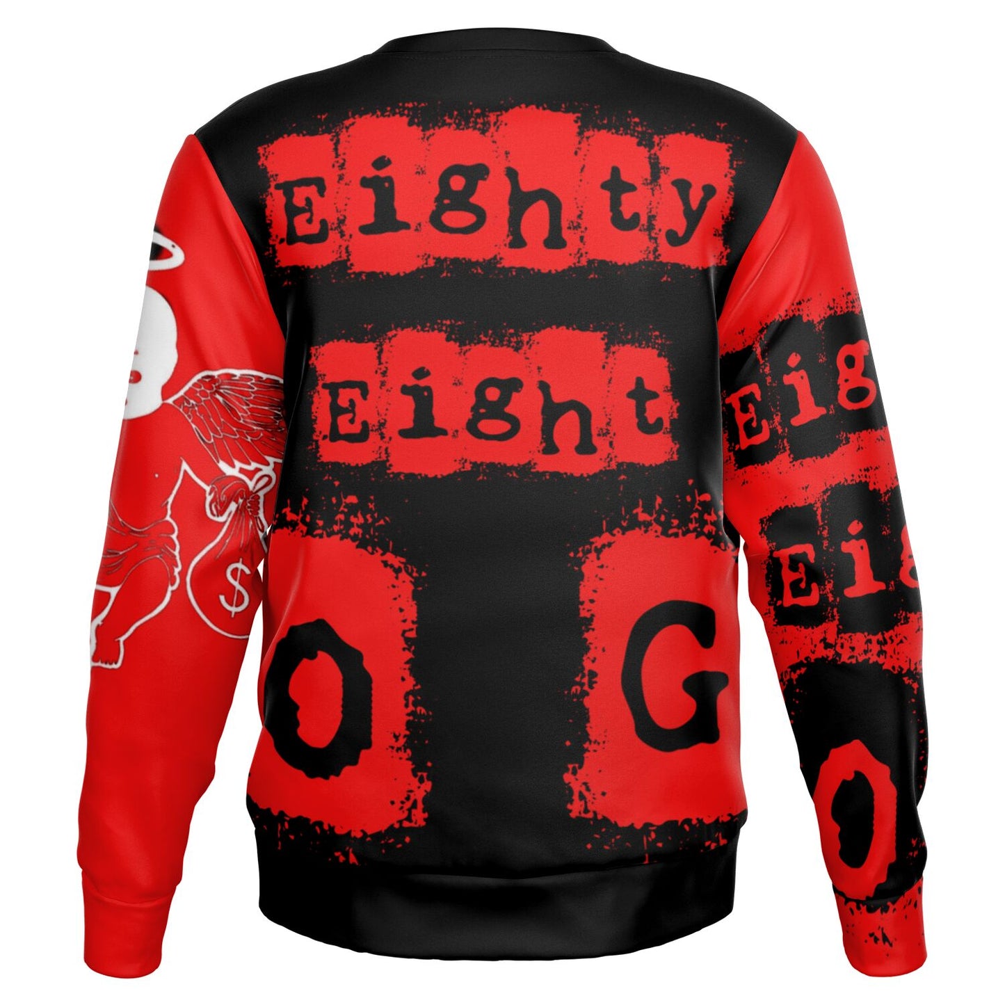 Fashion Sweatshirt - 88 OG Vintage retro red and black Vibe