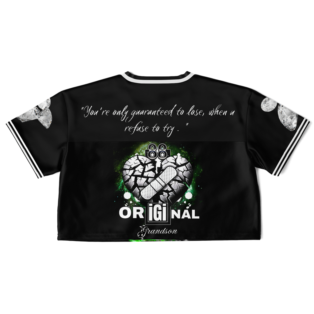 Royal DNA Cropped Football Jersey - AOP