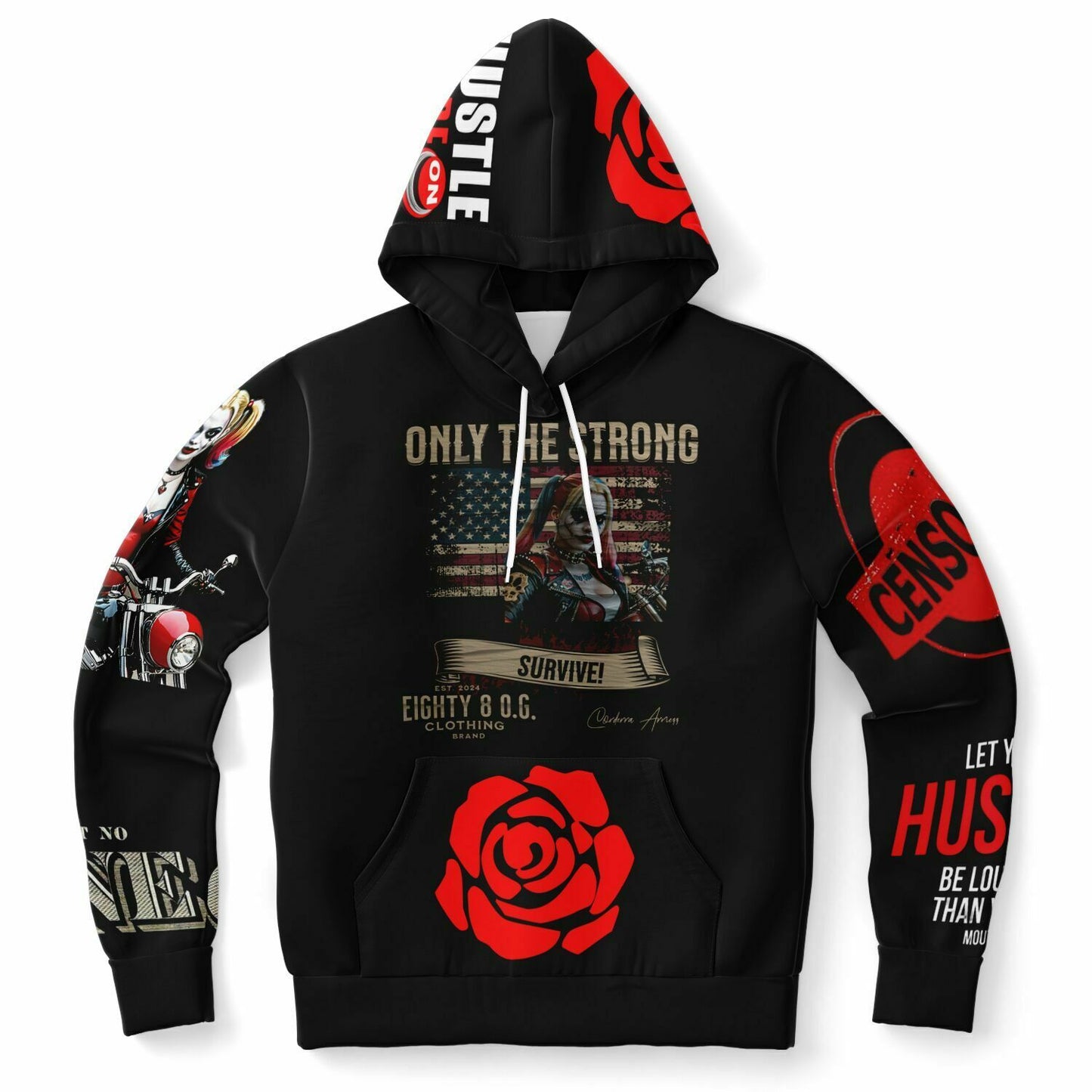 Athletic Hoodie - "Only The Strong "