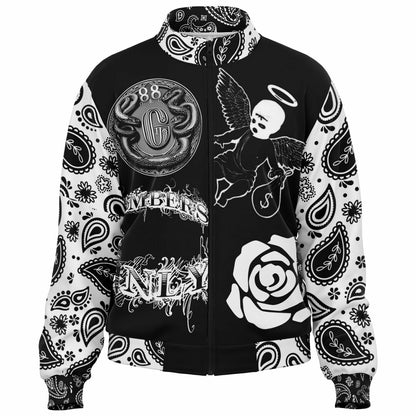 Track Jacket - AOP BLACK PAISLEY PRINT JOKER