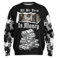 Money Bag Heavyweight Oversized Sweatshirt - AOP