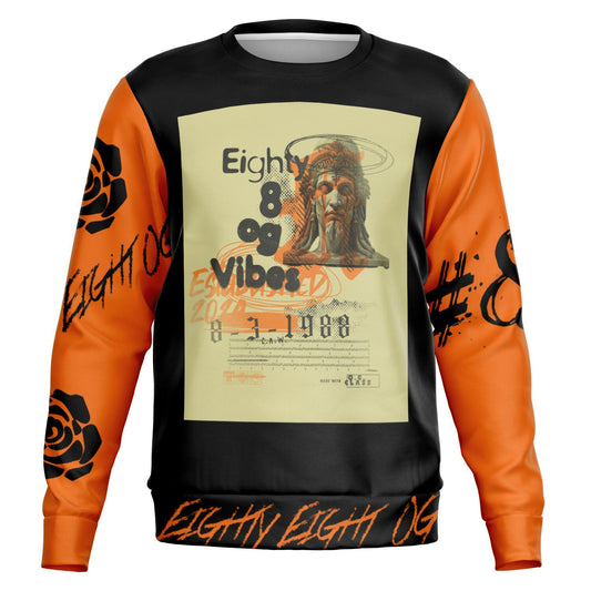 Fashion Sweatshirt - OG Rush Black & Orange