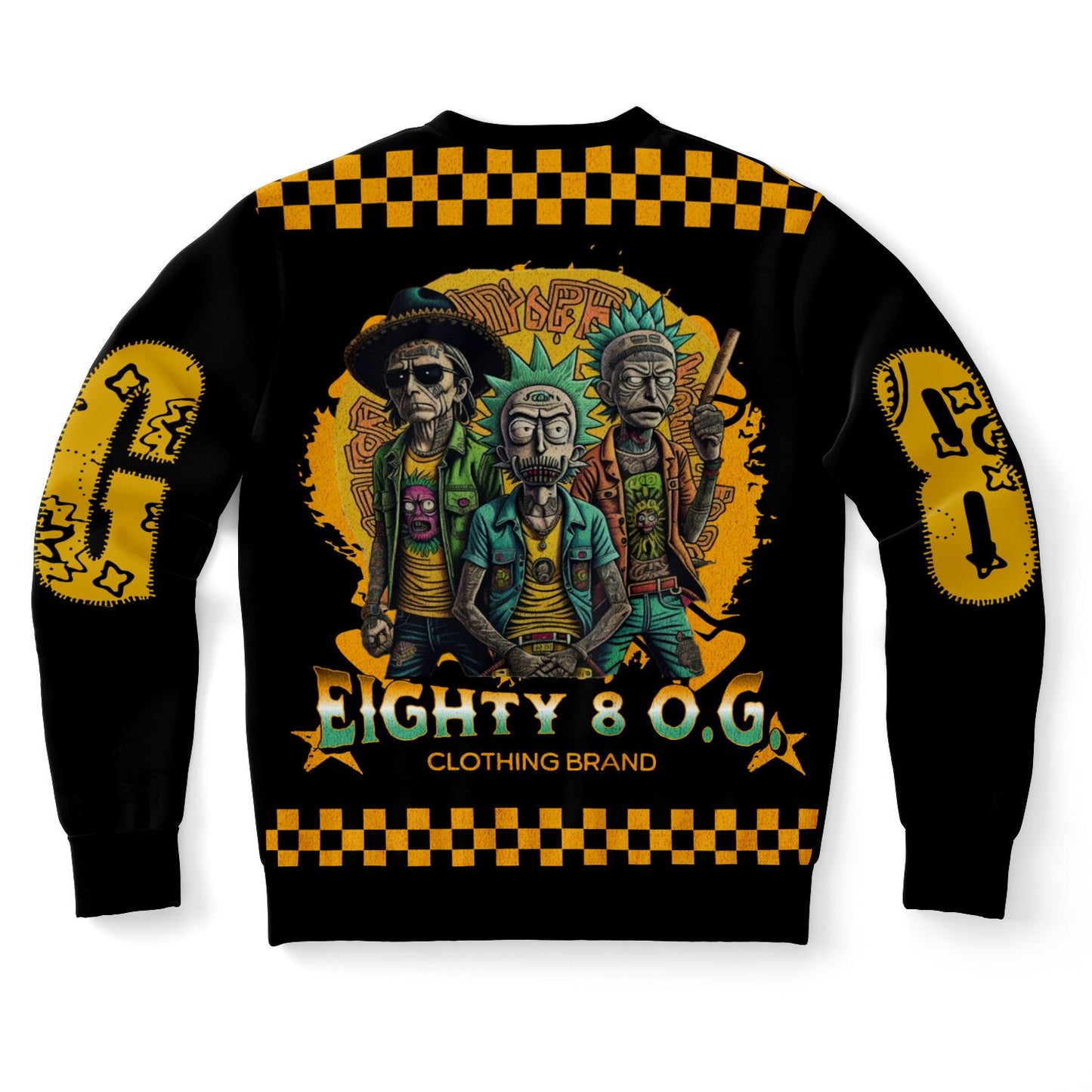 Fashion Sweatshirt - Black and yellow Cartel Ricky