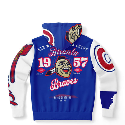 Athletic Hoodie - Vintage throwback Braves Hoodie