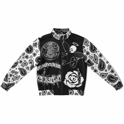 Track Jacket - AOP BLACK PAISLEY PRINT JOKER