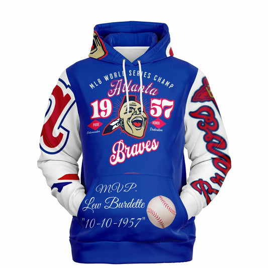 Athletic Hoodie - Vintage throwback Braves Hoodie