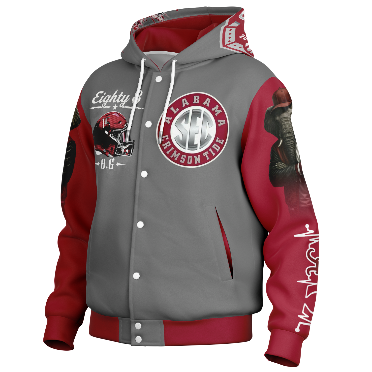 Big Bama Custom 1 of 1 Varsity Jacket copy