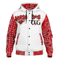 Big B Hooded Baseball Jacket - AOP