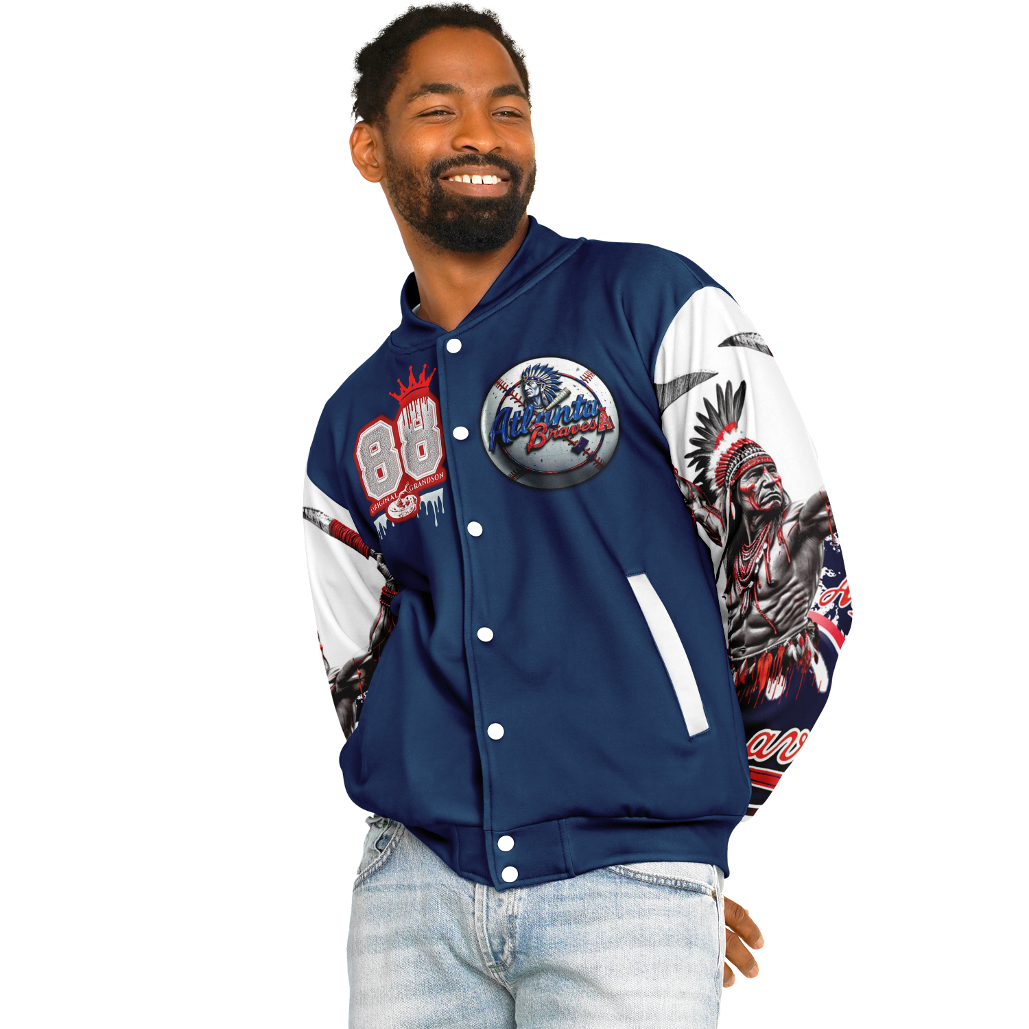 Baseball Jacket - Braves Throwback