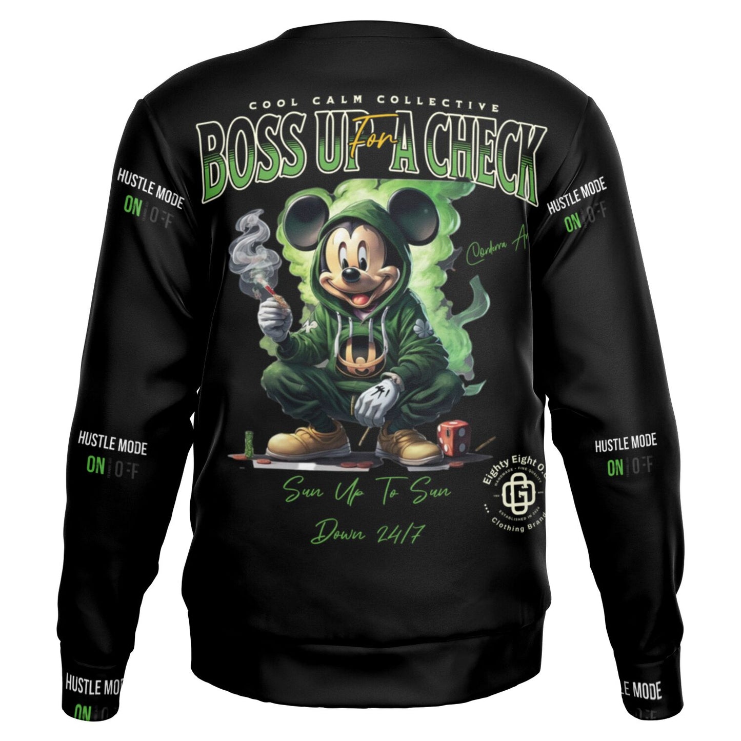 Athletic Sweatshirt - "Boss up Mickey"