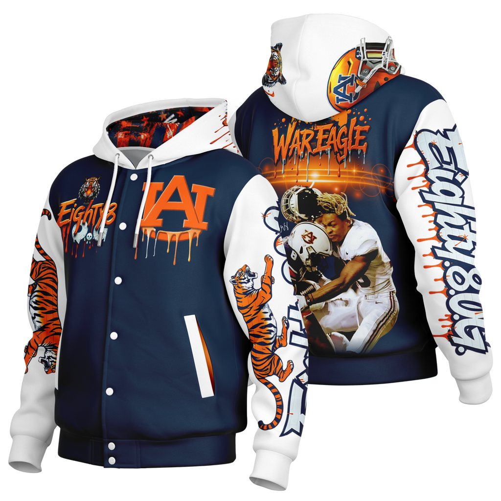 Auburn Tigers hooded varsity jacket