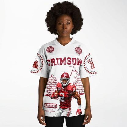 Football Jersey - Rated R Crimson