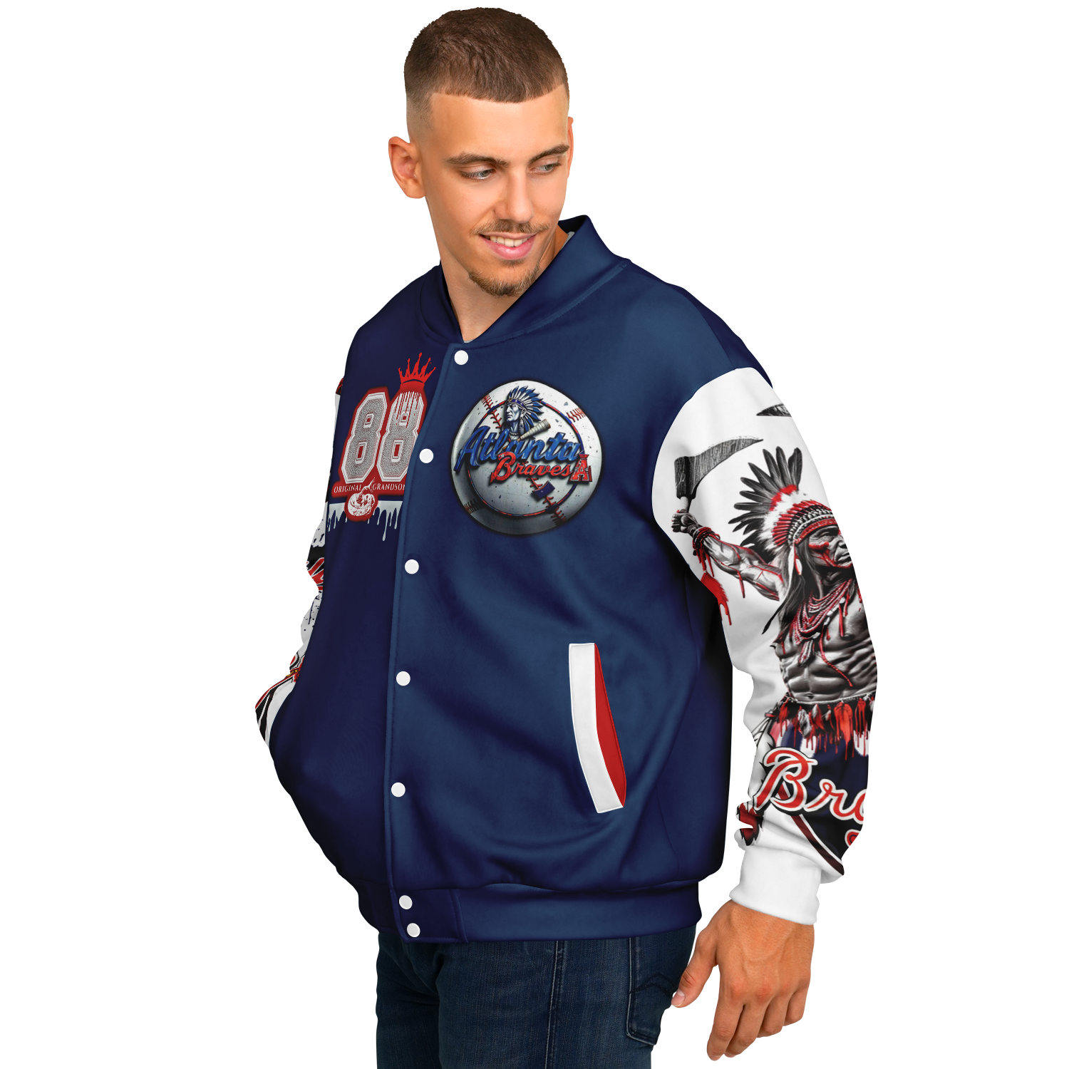Baseball Jacket - Braves Throwback