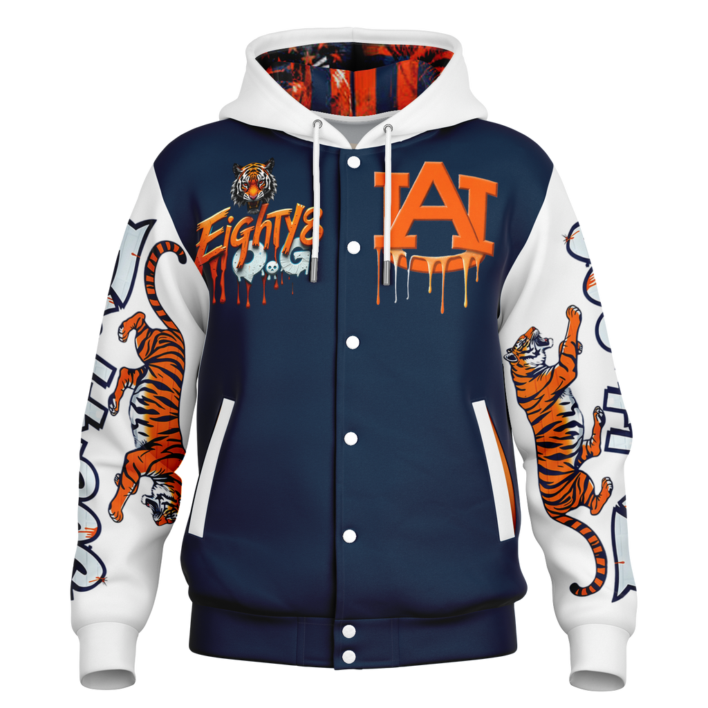 Auburn Tigers hooded varsity jacket