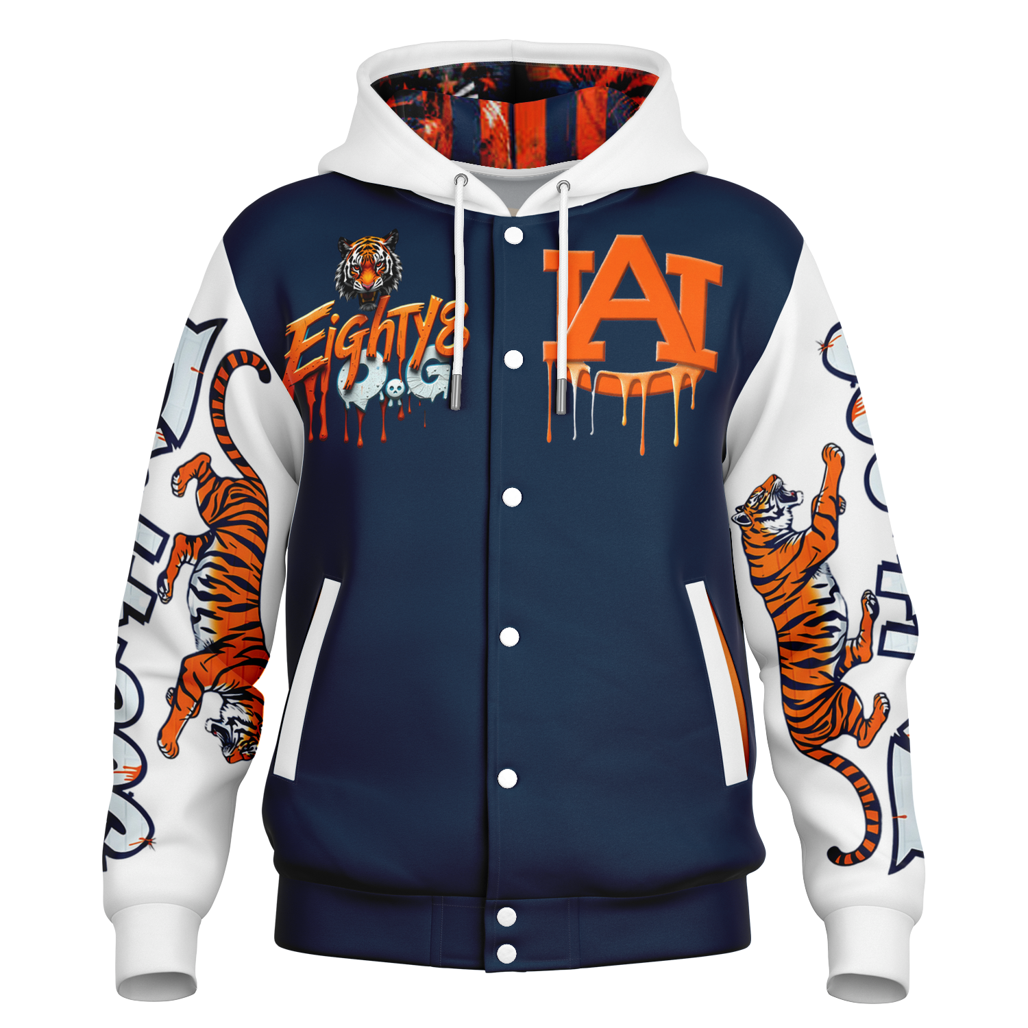 Auburn Tigers hooded varsity jacket