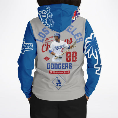 Athletic Hoodie - Dodger Nation Alternate hoodie grey and blue