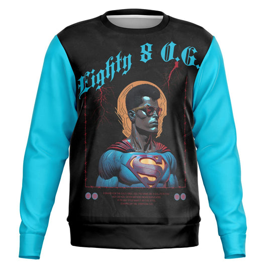 Fashion Sweatshirt - AOP Retro Blacc Kryptonite