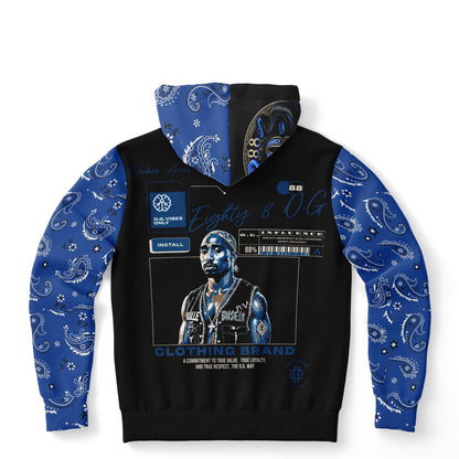 Athletic Hoodie - "  Blue O.G. Vibes Only"