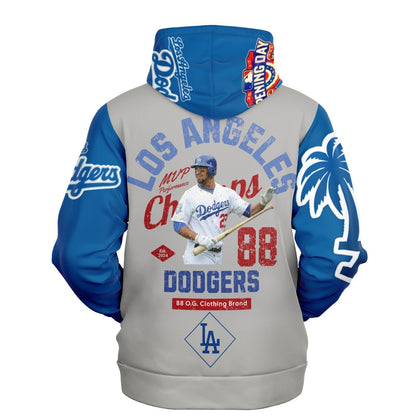 Athletic Hoodie - Dodger Nation Alternate hoodie grey and blue