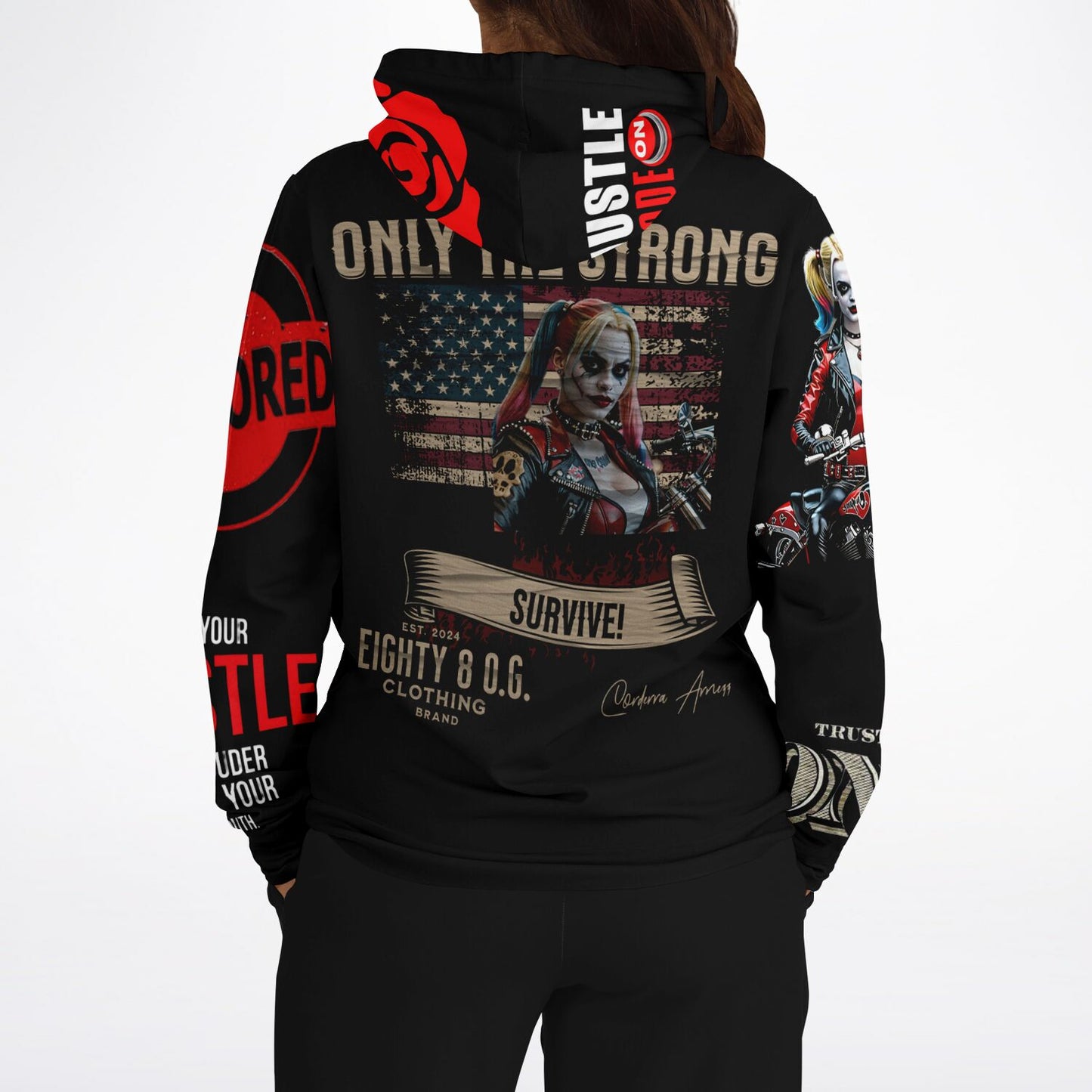 Athletic Hoodie - "Only The Strong "