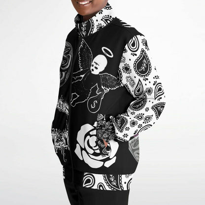 Track Jacket - AOP BLACK PAISLEY PRINT JOKER