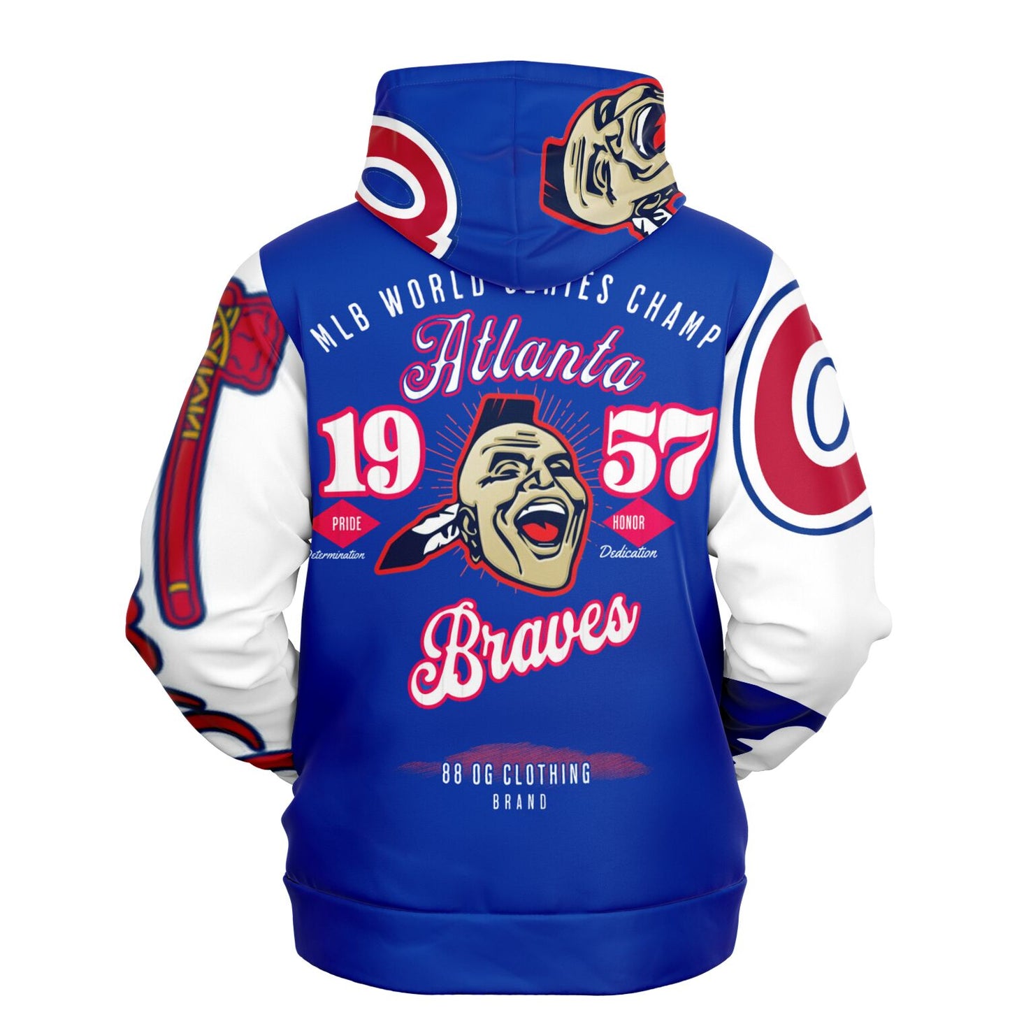 Athletic Hoodie - Vintage throwback Braves Hoodie