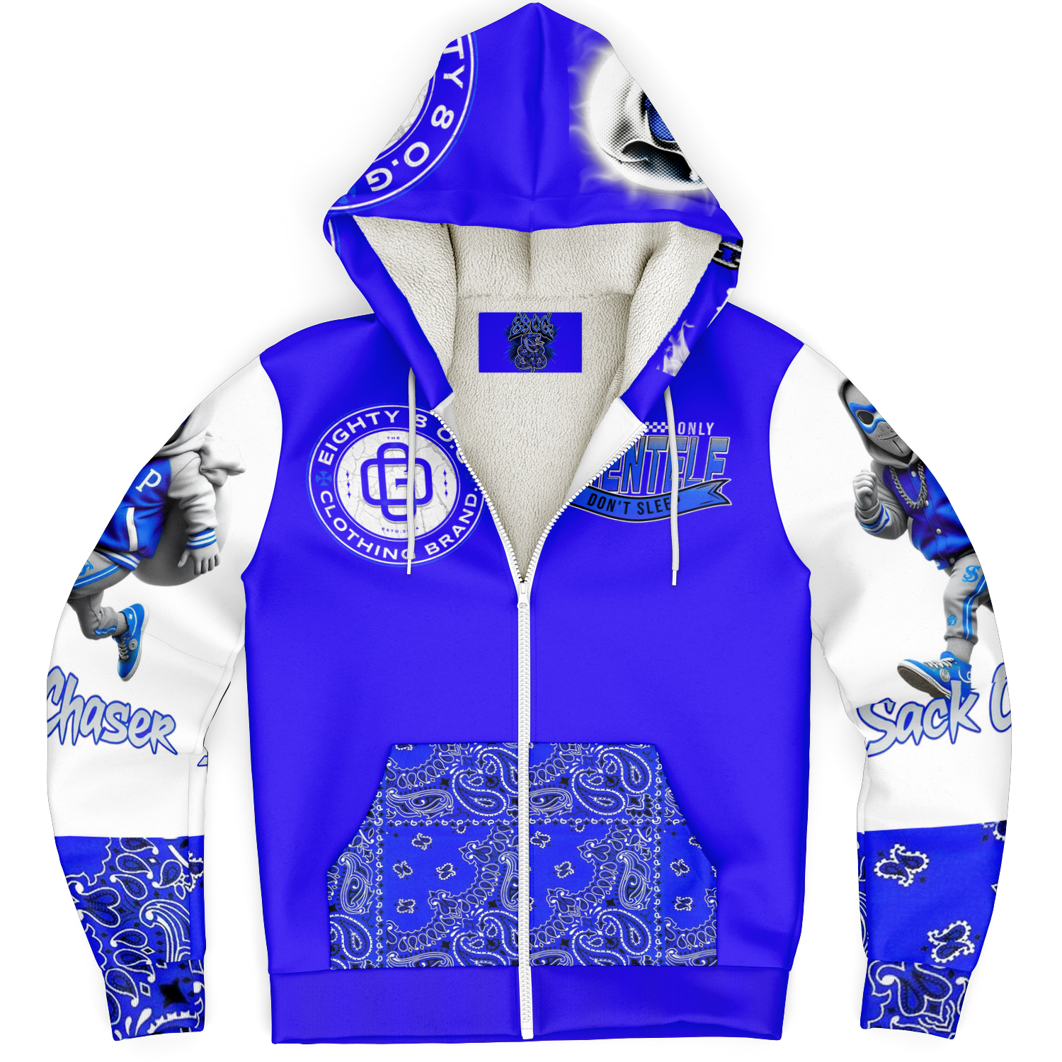 Sack Chaser Microfleece Ziphoodie - AOP