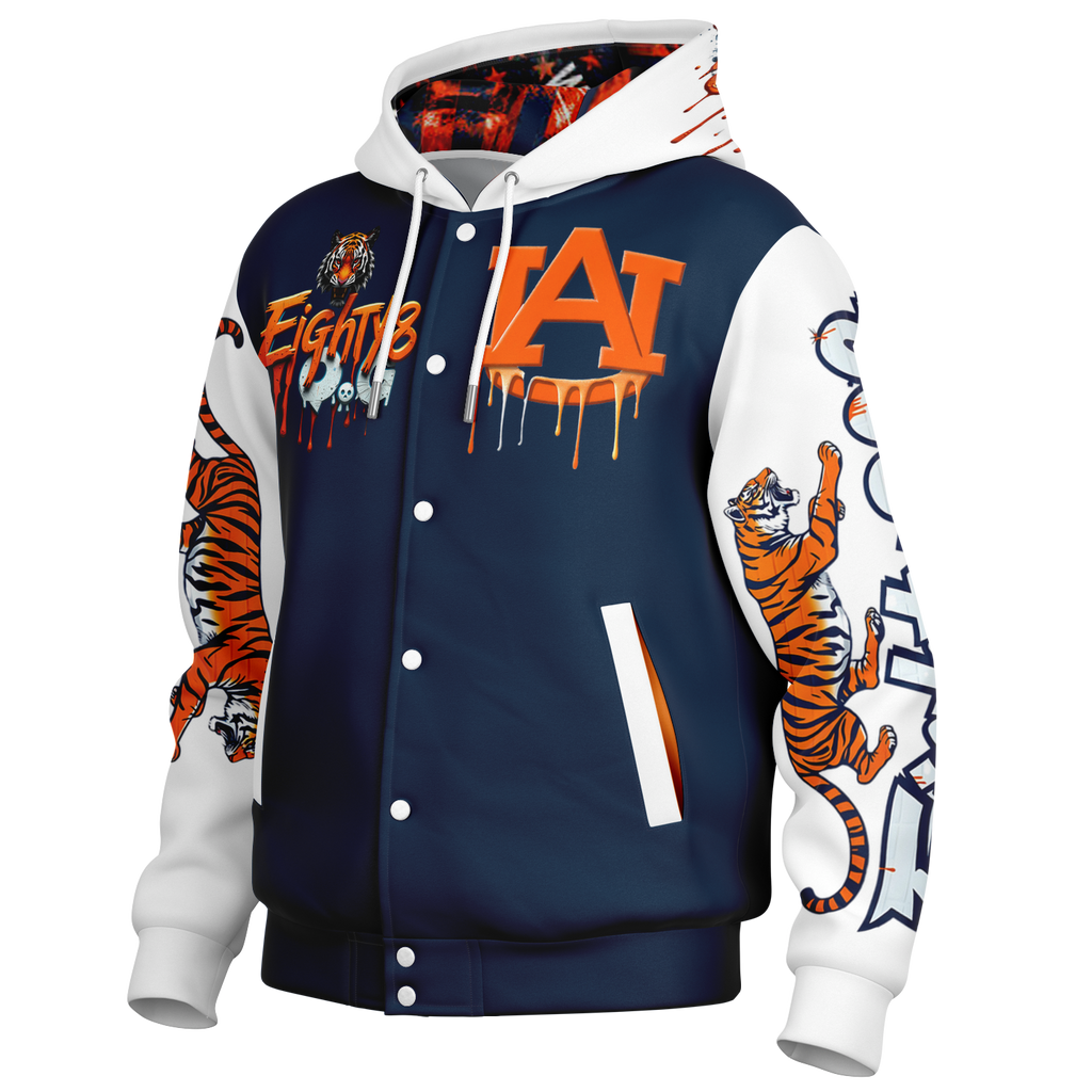 Auburn Tigers hooded varsity jacket